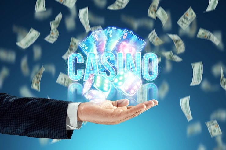 Pengguna membaca syarat bonus mobile